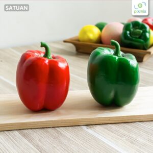 pixmix-artificial-food-spice-paprika-merah-hijau-satuan